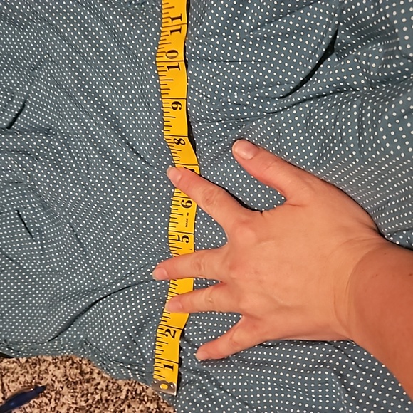 Girls of savoy. Women's size 0. Blue with white dots. stripes less dress. - Picture 3 of 10